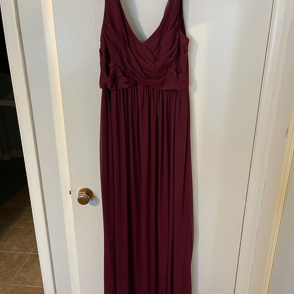 Maroon Bridesmaid or Prom Dress - Picture 2 of 4